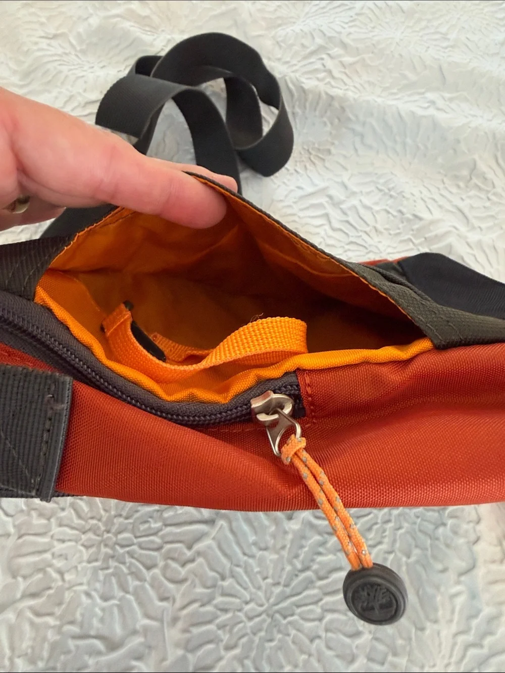Timberland Olive, Orange & Gray Compact Crossbody Messenger